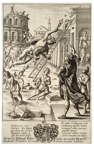 Mercury and Aeneas (State 3) by Wenceslaus Hollar